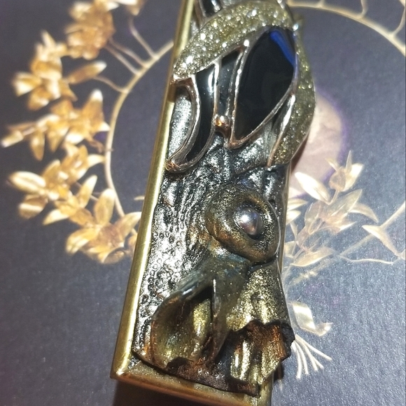 1960s Brutalist Artisan Mixed Media Brooch OOAK - Picture 3 of 8